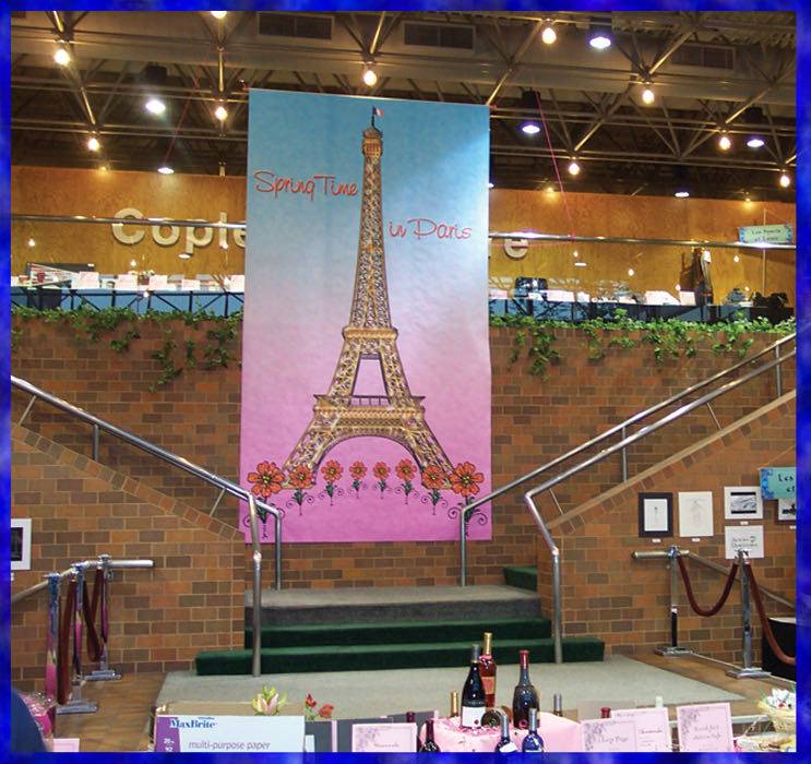 Eiffel Tower banner mural