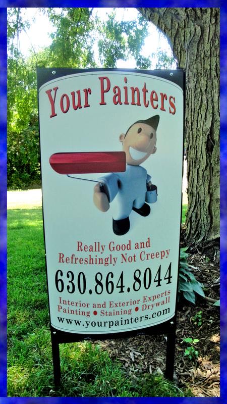 Painter's real estate style yard sign